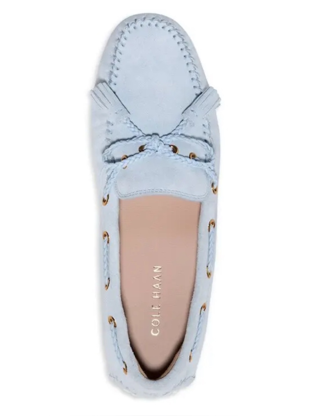 COLE HAAN | Gissella Suede Tassel Driving Loafers - in Blue Skyway 7 - Picture 7 of 10